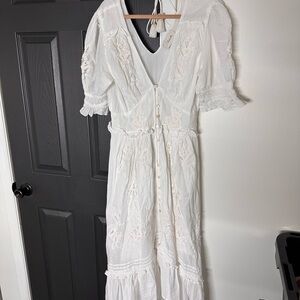 Cleobella White Backless Dress